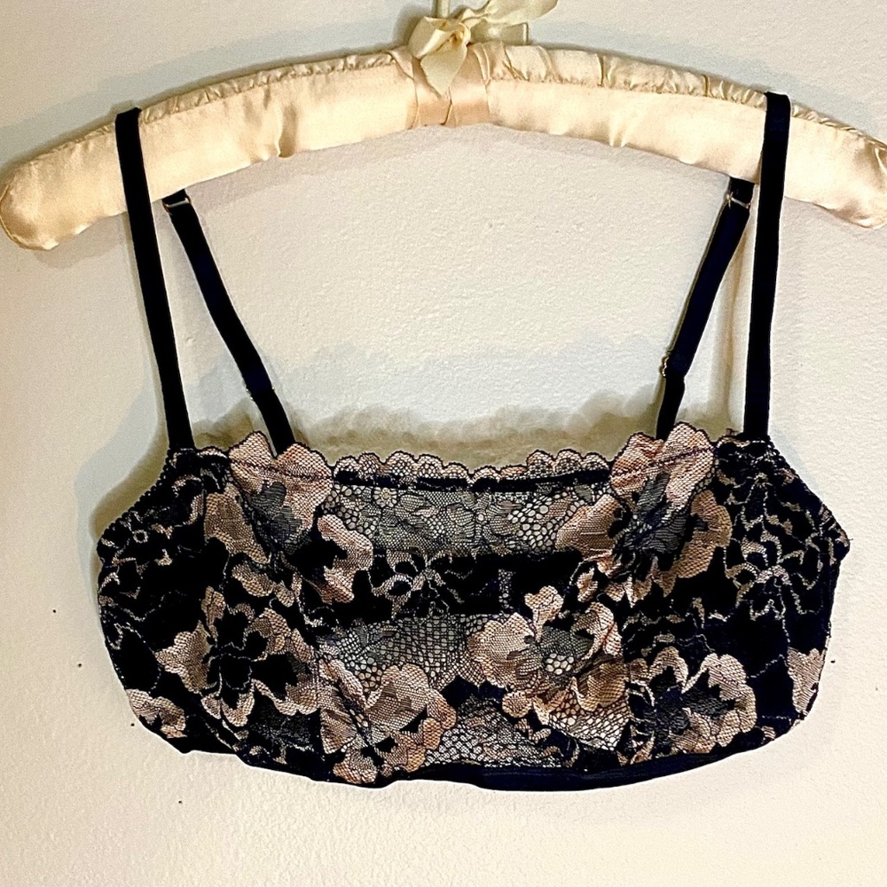 Colsie Underwire Bralette Blush Pink & Black - NWOT -Medium